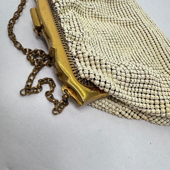 Whiting & Davis Co Mesh Bag USA Made‎ Art Deco Jeweled Closure Vintage - Picture 10 of 16
